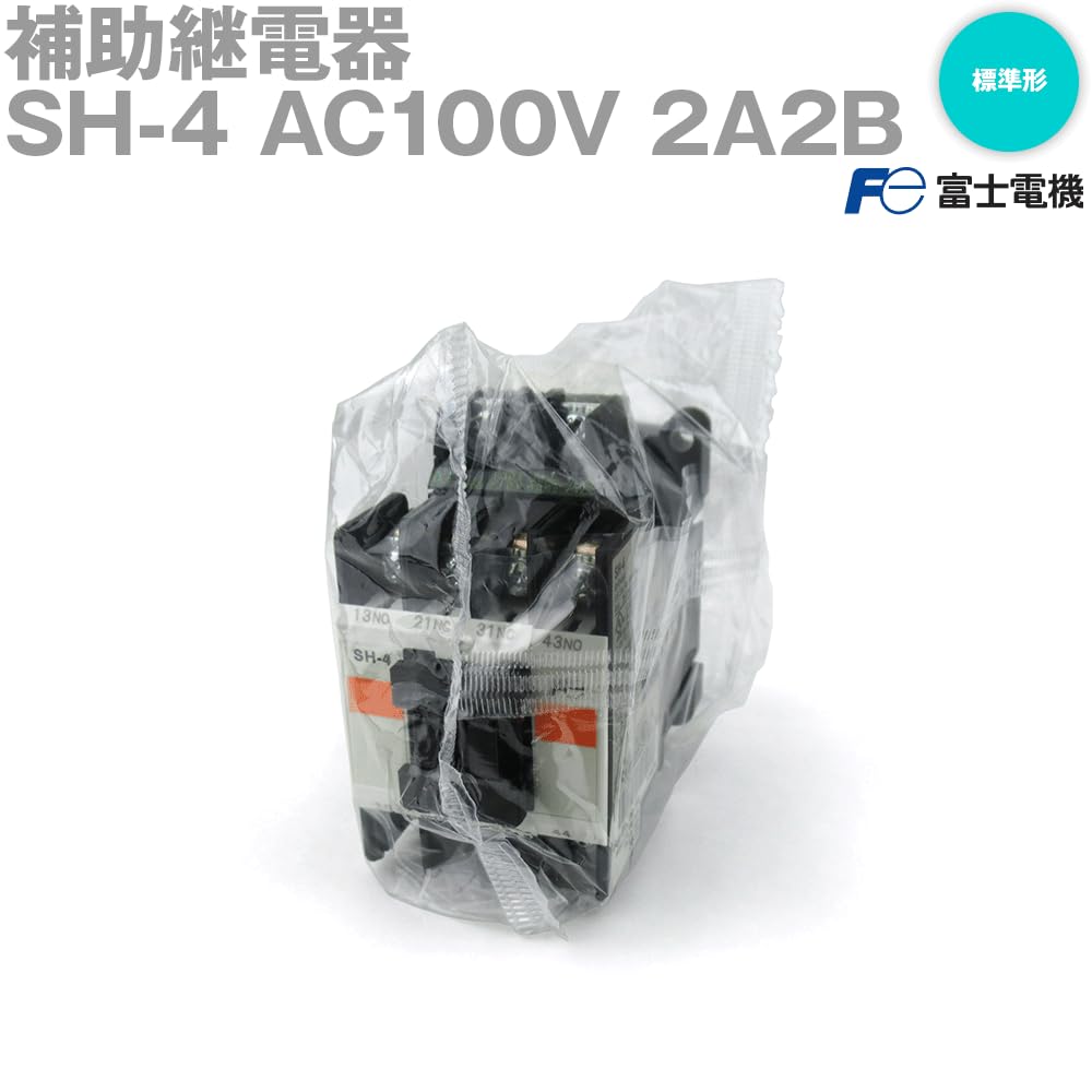 Fuji Electric Equipment Control Standard Auxiliary Relay AC100V Coil AC100V 2A2B SH-4