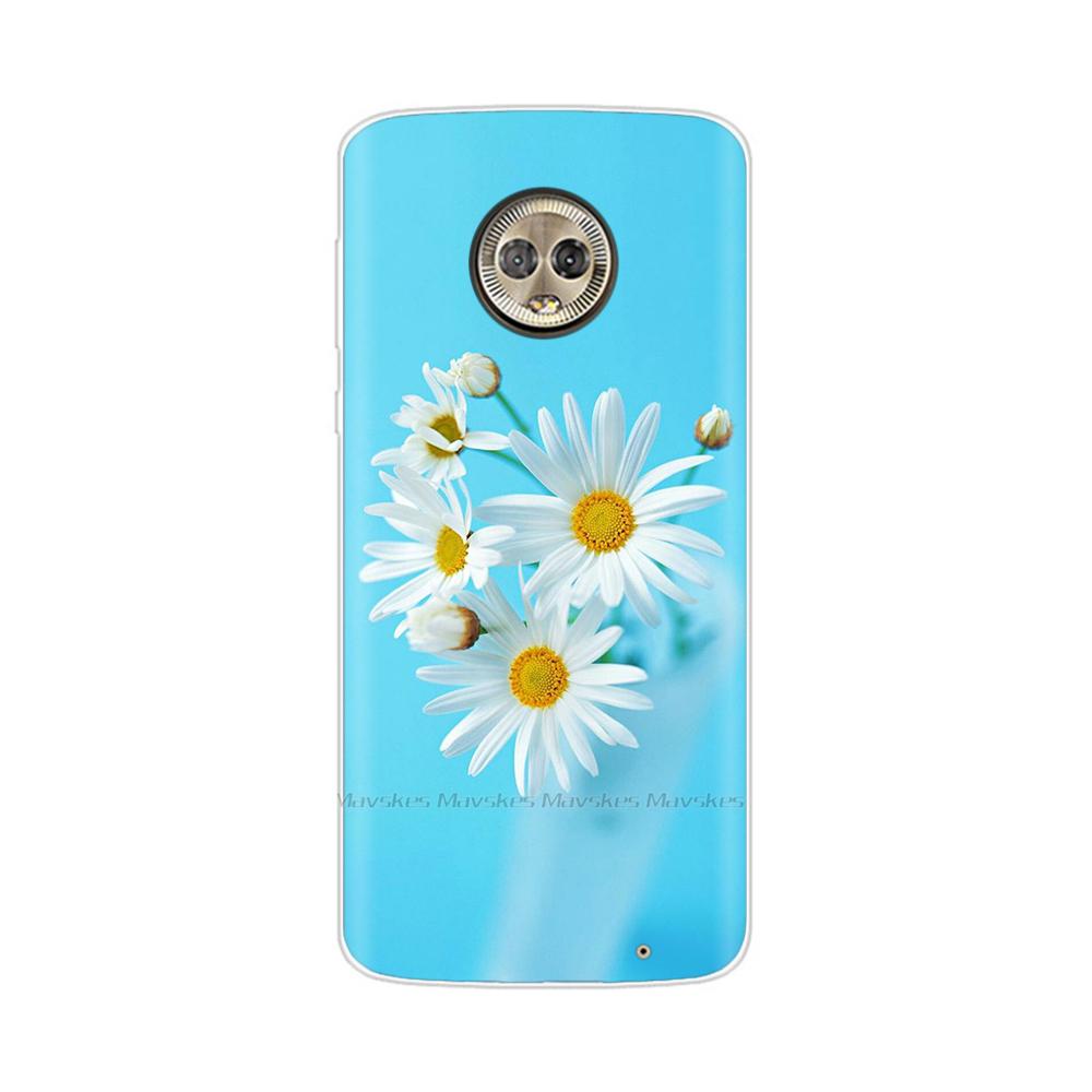 For Moto G6 Play Case TPU Soft Paint Animal Silicone Clear Cover for Motorola Moto G6 Play Plus G6Play Cases Protective Shell