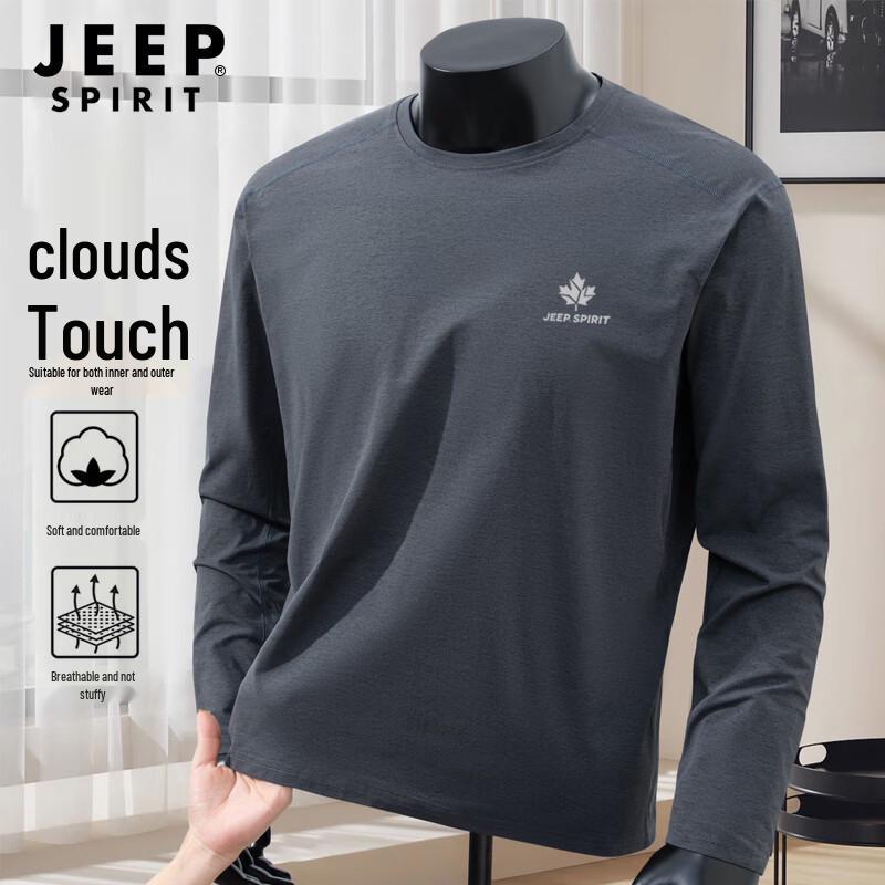Мужская футболка JEEP SPIRIT с длинным рукавом и круглым вырезом XL
