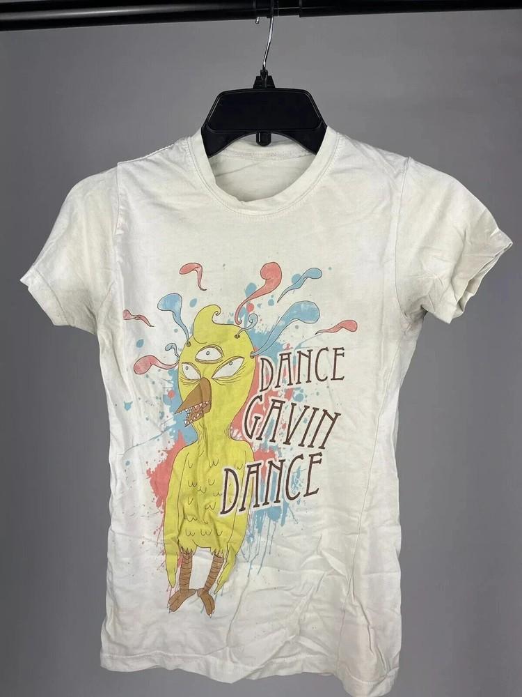 Dance Gavin Dance rock band short sleeve white color shirt Unisex T-Shirt XXL