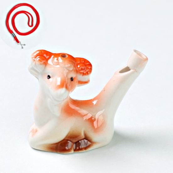 Mini Keramik Wasservogel Pfeife Niedliche Chinesische Tierkreiszeichen Tiere Geräuschmacher mit Aufhängeschnur Nachahmung Vogelruf Pfeife Kinderspielzeug für die Badewanne