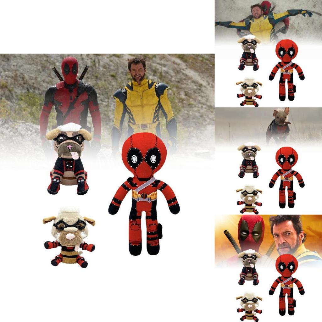 Cute Adorable Deadpool Wolverine Plush Toy Figurines For Kids Collectors