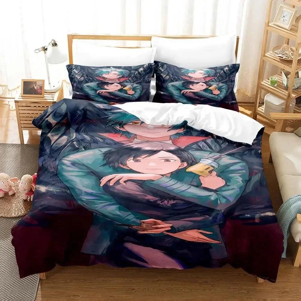3d Anime ID INVADED Beding Set Single Twin Printed Bed Linen Set With Pilowcase Bed Soft Duvet Cover Single Double Quen Super King-Sized Dimensionsd