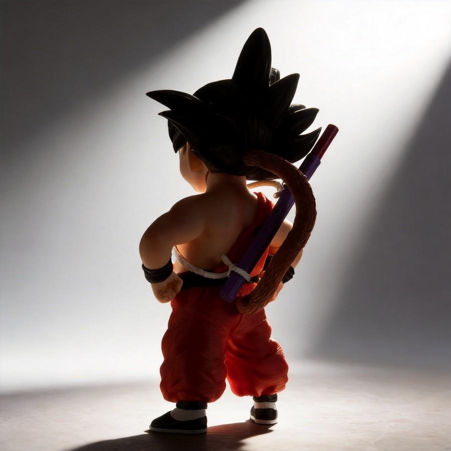Son Goku Childhood Super Saiyan Dragon Ball Anime Figure 20cm Nostalgic Collection Model Ornament Decor Gift for Fans