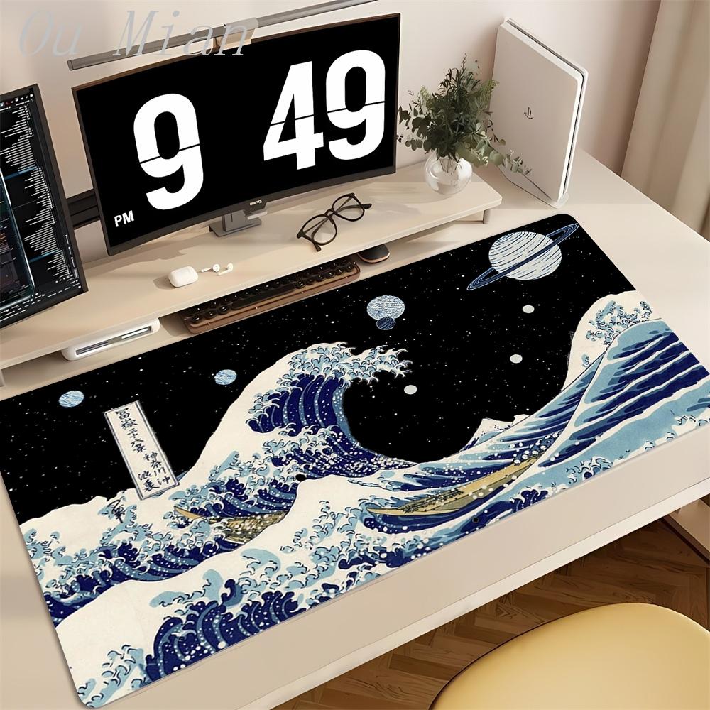 Large Mousepad Japan Great Wave Mousepads Keyboard Mat Deskpad Pc Game Desk Mats Company Mouse Pad Rubber anti slip Mouse Mats