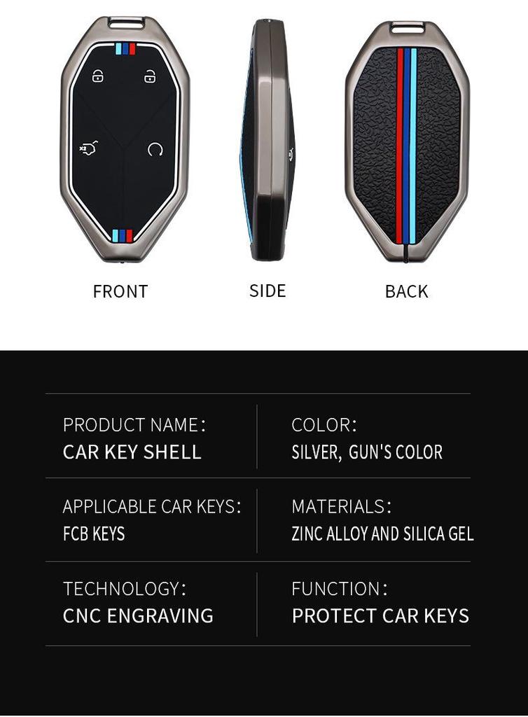 2023 Fangchengbao 5 Car Key Case - Explorer Edition Metal Luminous Shell and Buckle Bag