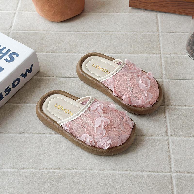 

Детские противоскользящие тапочки для малышей - Обувь для девочек - Тапочки 21 розовый