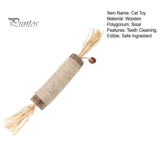 Interactive Cat Playtime Stick Chew Toy for Dental Care Edible Teeth Cleaning Teething Rod Stress Natural Ingredients Biting Sticks Entertainment