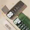 Solid Color Simple Cable Storage Box Organizer Charger Cord 7 Compartments Reusable Data Cable Storage Case Tools Accessories