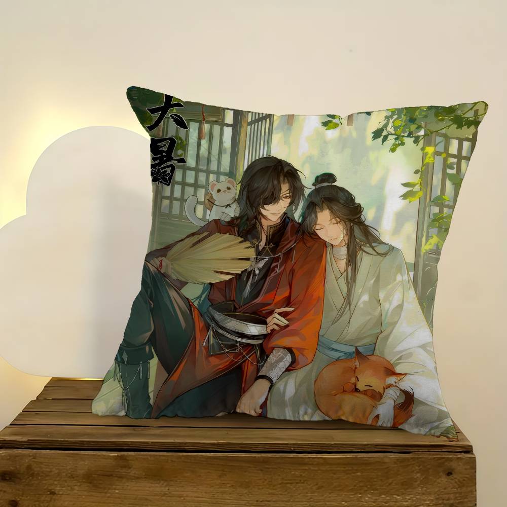Anime Heavenly Officials Blessing Pillow Anime Pillow Sofa Bed Head Pillow Cover Cushion Cover Fashion