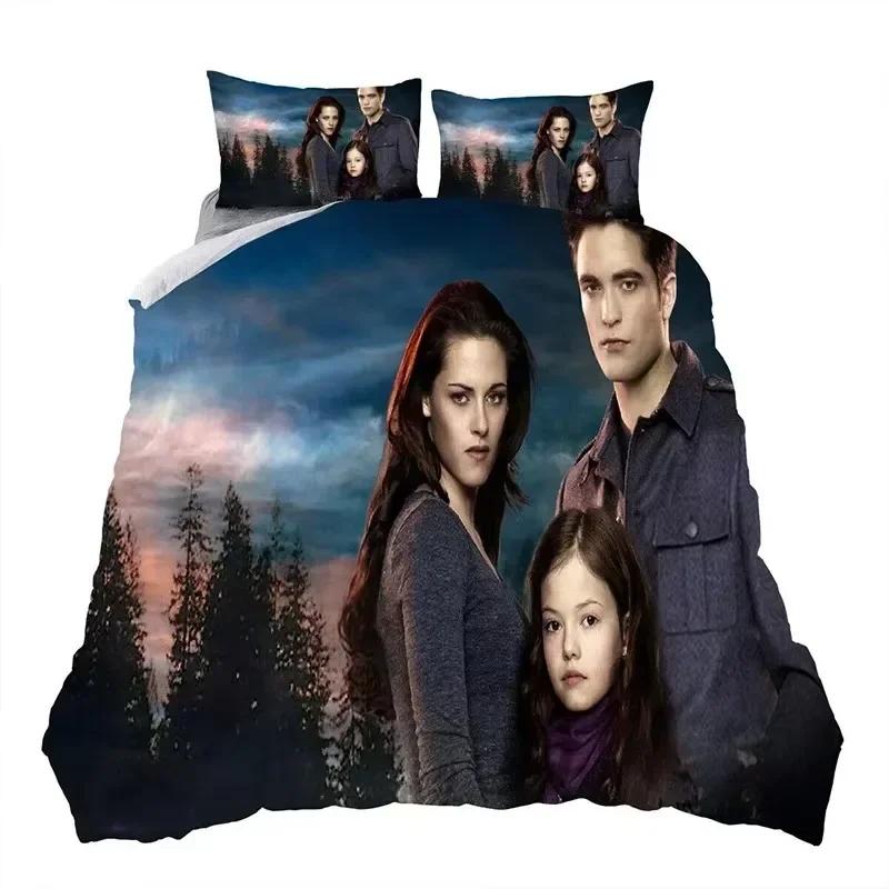 

3D Print Twilight Saga Bedding Set 3D Printed Suitable for Bedroom Duvet Cover Set With Pillowcases Kids Home Textile 70x133cm 3pcs