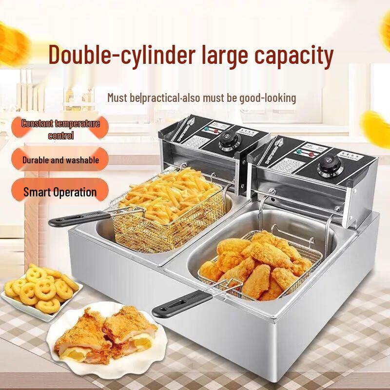 GOWKE Thermostatic Electric Deep Fryer & Oden Cooker