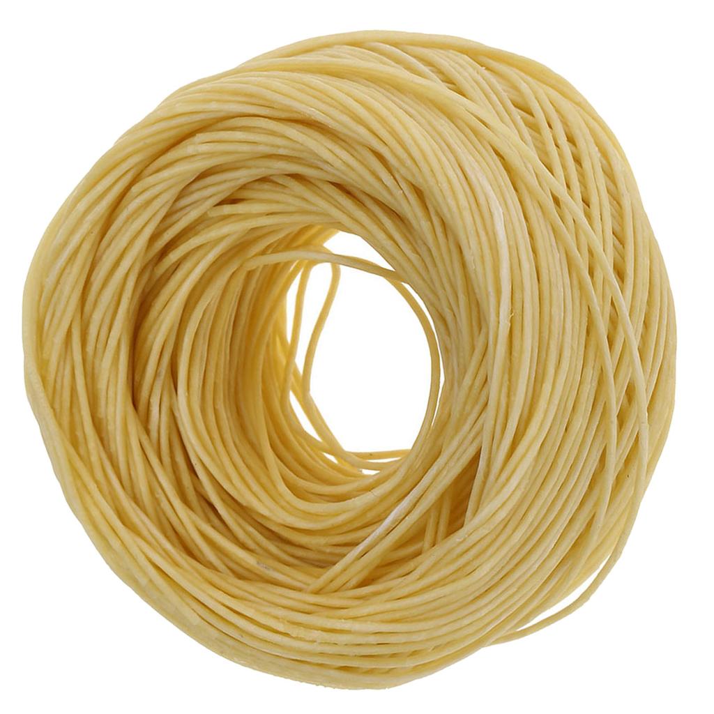 61m Bio-Hanf-Kerzendocht mit reinem Bienenwachs für Öllampe Dunkel