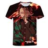 Boy Girl Unisex 3D Printed Demon Slayer T-Shirts Casual Harajuku Style Tshirt Streetwear Tops Summer Hot Japanese Anime Tee