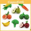 Pvc Realistic Banana Carrot Fruit And Vegetable Models Set For Early Education And Classroom Teaching