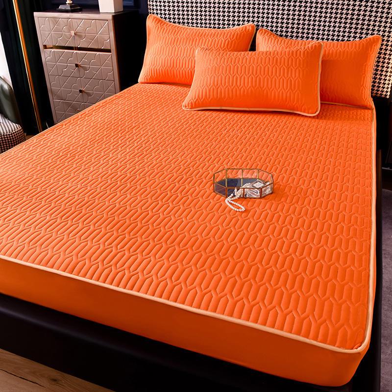 

Комплект стеганой простыни на резинке для трансграничной торговли: Толстый протектор из пены с эффектом памяти, пыле- и влагостойкий, покрывало с полным обхватом