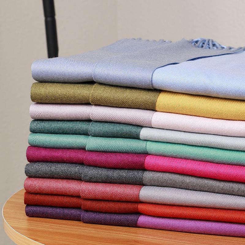 Double-Sided Wool & Cashmere Shawl for Men & Women - Autumn/Winter 2026 Collection