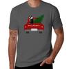 Australian Shepherd Christmas Tree Red Retro Truck Tshirt Funny T Shirts Dark Humor Tshirt