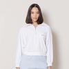 Ssideuneuwa The Velour Half Zip-Up (White)