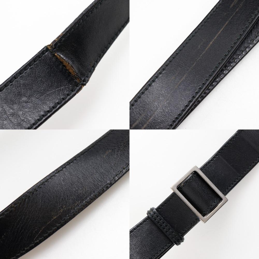 Gucci Shoulder Bag Black Nylon Canvas Unisex Used