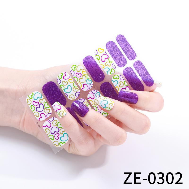 1/3pcs Women Hot Nail Sticker Plastic Sticker Nail Sticker Decals Art Casual Fashion Elegant Randomly