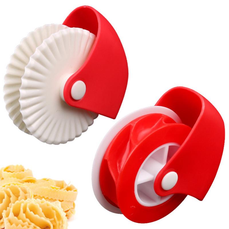 Ruční kráječ těstovin s mřížkovým válečkem, DIY těsto na pečivo, nástroj na krájení pizzy a těstovin, ozdobný nůž, pekařský nástroj