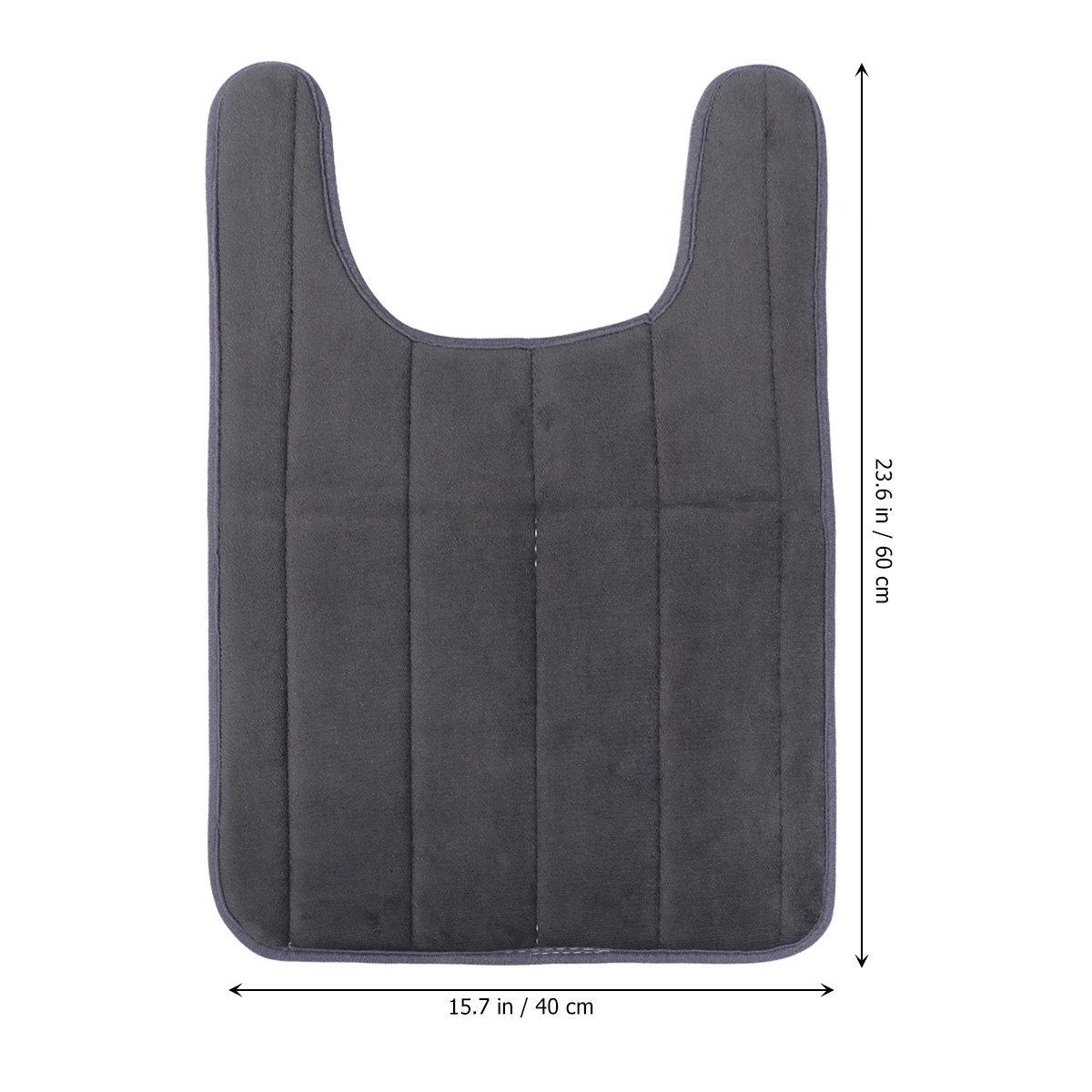 

50x60cm Memory Foam Anti-Skid Toilet Rug Soft Comfortable Non-Slip Backing Easy Clean Bathroom Carpet Closestool Floor Mat Rug