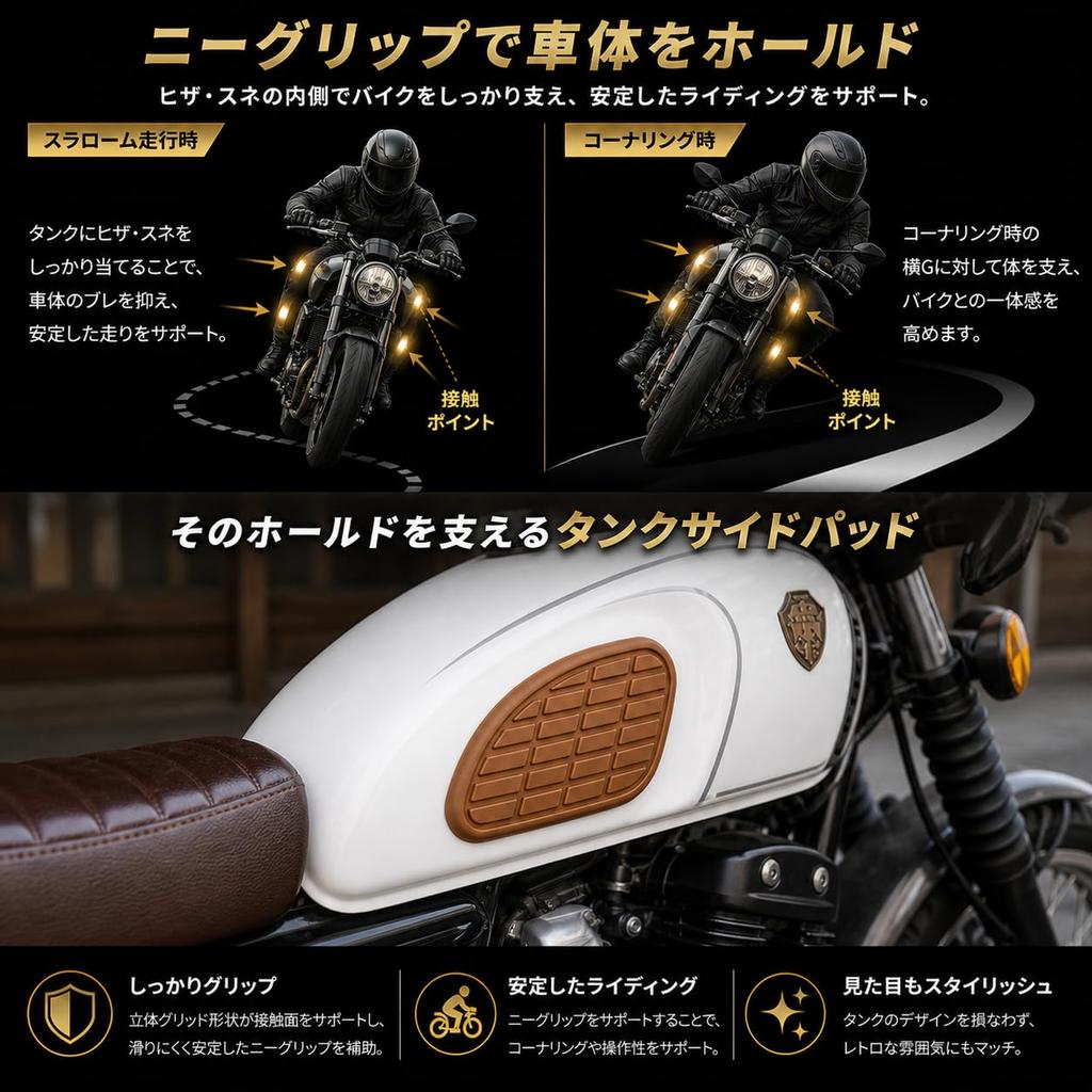 Bike Tank Side Pad | Anti-Slip & Scratch Prevention |