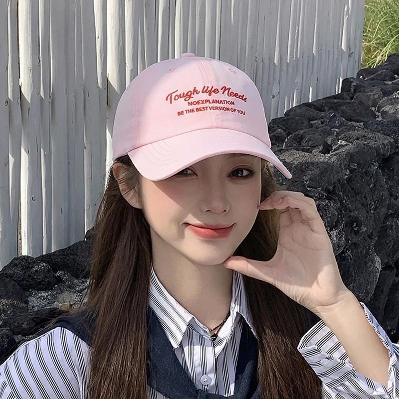 Spring Summer Embroidered Letter Baseball Cap With Breathable Waterproof Sun Protection For Women