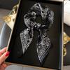 Women's 70cm Leopard Print Silk Scarf - Versatile Square Scarf for Professional and Casual Wear
