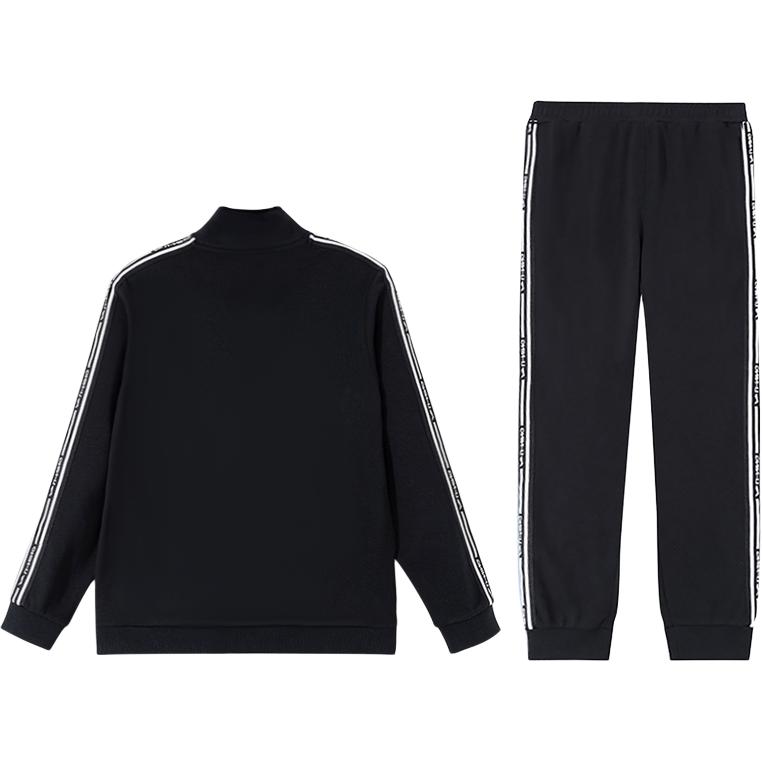 Li Ning Minimalist Loose Stand Collar Sweatshirt And Pants Casual Sports Set Men sweatshirt and pants AWEU007-1