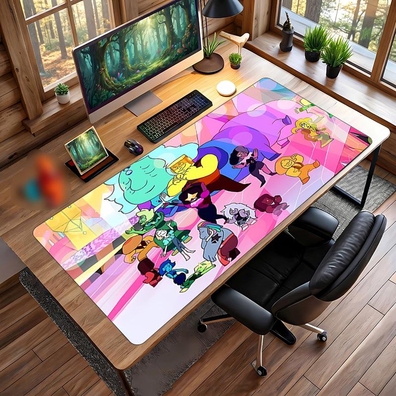 Steven Universe Printed Mouse Pad Non-Slip Waterproof Rubber Desk Mat for Gaming Office Laptop Home Decor Gift