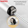 NAIERDI Automatic Door Closer 35kg Aluminum Alloy Soft Closing Adjustable Gas Spring 100 Degree Positioning Stop Door Hardware