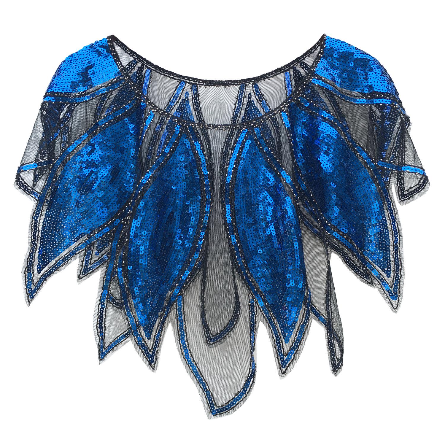 

Европейско-американское ретро вечернее платье с пайетками, шаль, куртка, накидка на Хэллоуин и Рождество