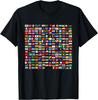 T-shirt Collage di Bandiere del Mondo