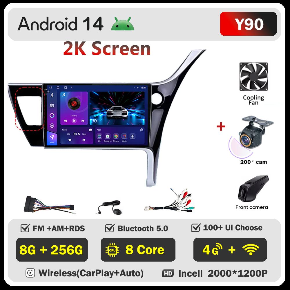 Pentru Toyota Corolla 11 Auris RHD 2017 - 2018 Player Radio Auto Ecran Carplay Auto Autoradio Mirror Link Sisteme Auto Inteligente