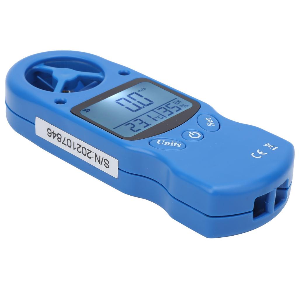 Mini Handheld Digital Anemometer Wind Speed Meter 0 30m s Temperature Gauge Tester