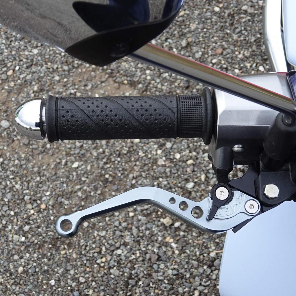 C8 Gray (Blue) 125cc CUB Brake Lever, 6-Position Adjustment, Compatible with Super Cub 125, CT125, Hunter Cub, and Dax 125