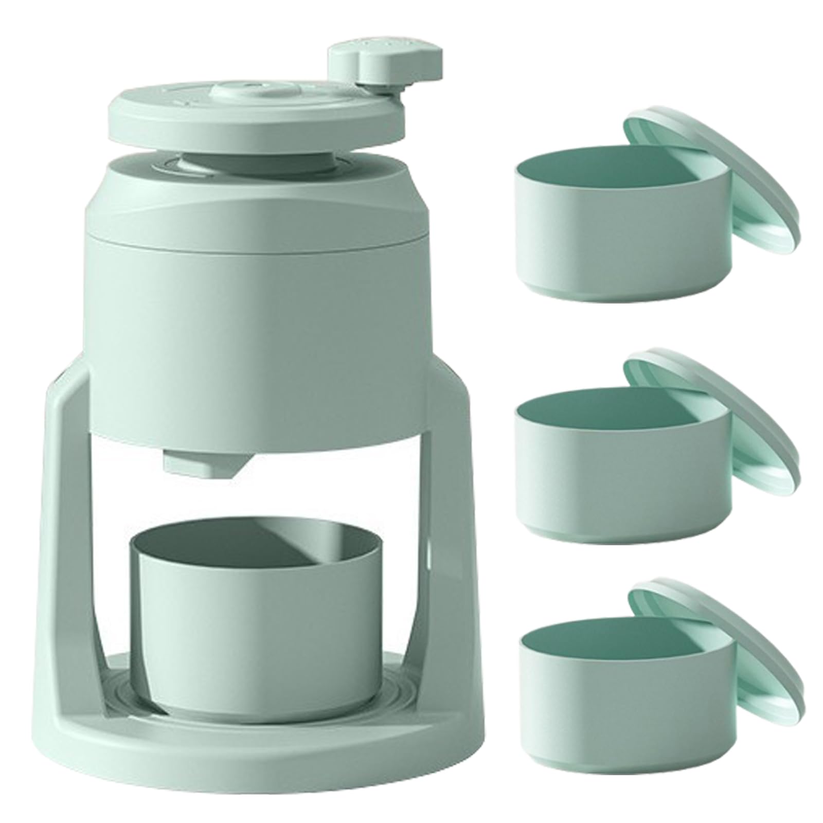 

Manual Shaved Ice Ice Crusher with 4 Ice Rapid Crushing for Chilled Fluffy and Thick Easy to Make Shaved Easy to Ideal for Home Use Maker, Trays, синий