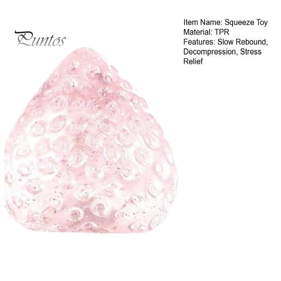 Stress And Irritability Reducer Strawberry Squeeze Toy, Relief Ball for Adults Soft TPR Fruit Portable Toy Fidget Focus Enhancer Party Favors