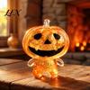 Halloween Stress Relief Toys Glitter Pumpkin Ghost Squeeze Toy, Clear Man Spooky Fidget TOy Sensory Party Favors