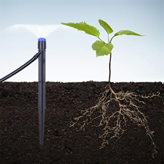 20Pcs/Set Adjustable Water Flow Drip Emitter Effective 8 Holes Plastic Irrigation Sprinkler for Garden