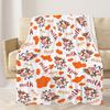 Cartoon Farm Cow Printed Blanket for Sofa Bed Travel Camping Living Room Office Conditioning Blanket for All Seasons Gifts