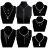 Alloy Geometric Charm Necklace Irregular Tassel Collar Choker Luxury Clavicle Chain  Gift