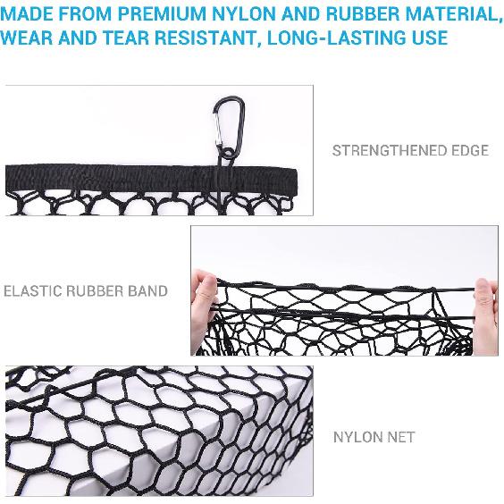 Chevy Silverado & Ford F150/F250 Truck Bed Cargo Net - Elastic Mesh Net Organizer (49X15.2 Inch)