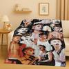 Neue Mode B-Bieber Sänger Star Flanelldecke, Ultraweiche Warme Plüschdecke für Zuhause Schlafzimmer Bett Sofa Abdeckung Büro Reise Geschenk