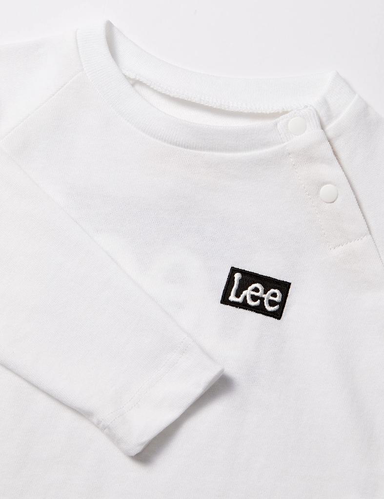 Lee Logo Backprint Long Sleeve Size 150 T-Shirt, Kids, White,