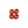 Multi-Color Fingerboard Wheels with Bearings - 4-Pack Professional Upgrade