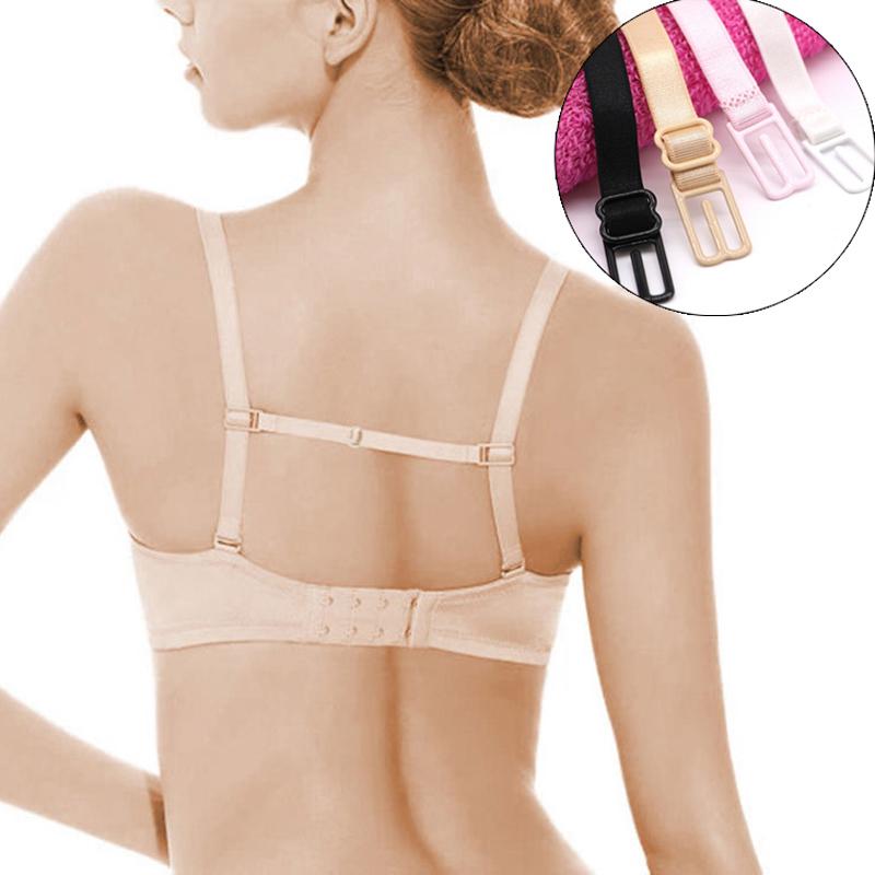 1 Pc Extender Strap Fashion Bra Accessories Fastener Non-slip Buckle Elastic Underwear Girls Clip Solid Color Convenient Useful