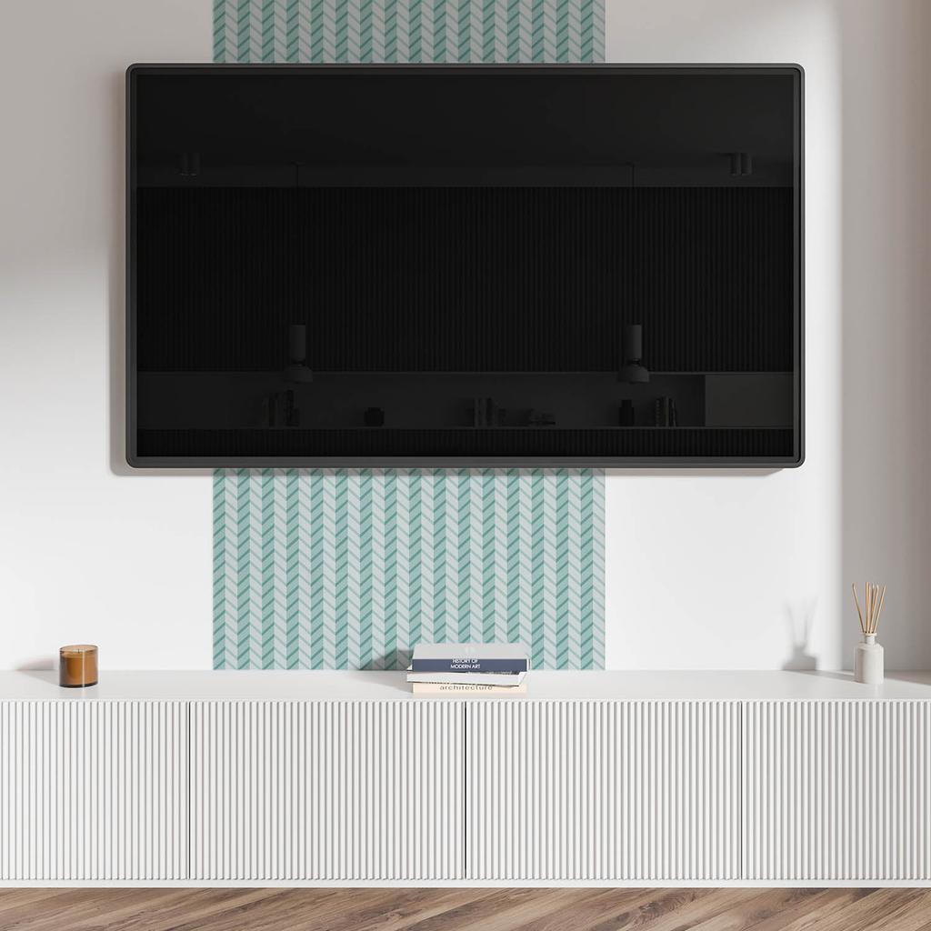 Naklejane Kafelki Winylowe Do Przedpokoju Wzór Zygzaków W Pasy 10X40X20 Cm